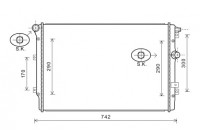 Radiateur, refroidissement du moteur 58002324 International Radiators