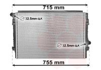 Radiateur, refroidissement du moteur 58002336 International Radiators