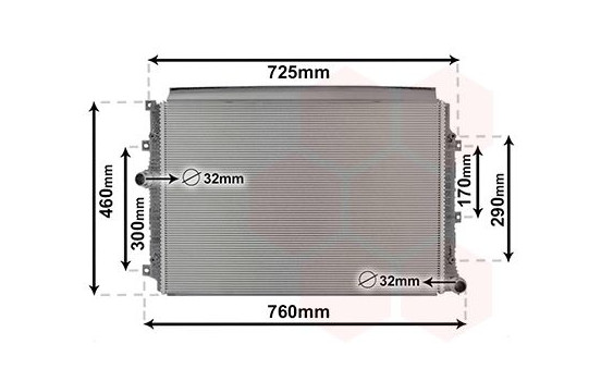 Radiateur, refroidissement du moteur 58012704 International Radiators