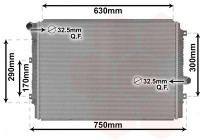 Radiateur, refroidissement du moteur 58012713 International Radiators