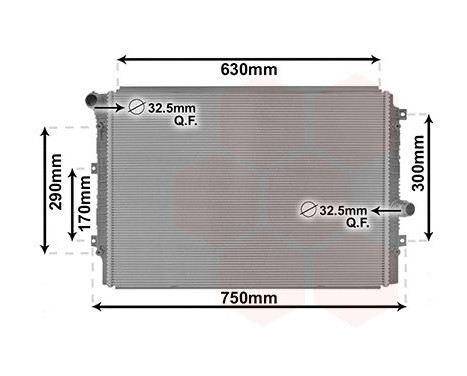 Radiateur, refroidissement du moteur 58012713 International Radiators