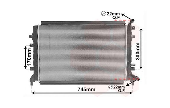 Radiateur, refroidissement du moteur 58012715 International Radiators