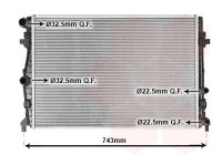 Radiateur, refroidissement du moteur 58012717 International Radiators