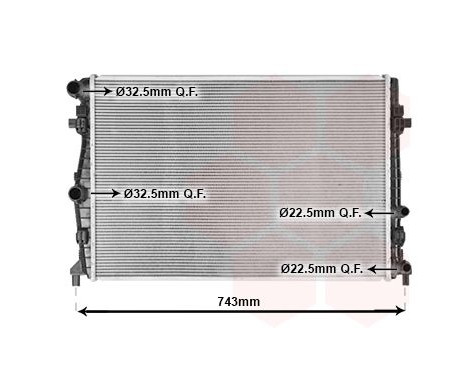 Radiateur, refroidissement du moteur 58012717 International Radiators