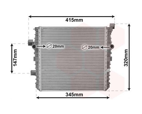 Radiateur, refroidissement du moteur 58012718 International Radiators