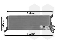 Radiateur, refroidissement du moteur 58012723 International Radiators