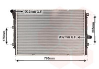 Radiateur, refroidissement du moteur 58012724 International Radiators