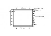 Radiateur, refroidissement du moteur 59002028 International Radiators