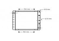 Radiateur, refroidissement du moteur 59002039 International Radiators