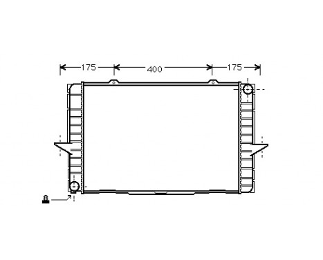 Radiateur, refroidissement du moteur 59002063 International Radiators