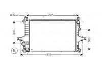 Radiateur, refroidissement du moteur 59002116 International Radiators