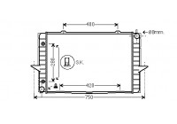 Radiateur, refroidissement du moteur 59002118 International Radiators
