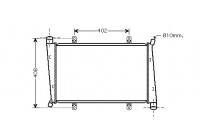 Radiateur, refroidissement du moteur 59002130 International Radiators