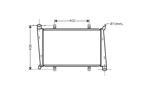 Radiateur, refroidissement du moteur 59002130 International Radiators