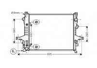 Radiateur, refroidissement du moteur 59002133 International Radiators