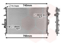 Radiateur, refroidissement du moteur 59002186 International Radiators