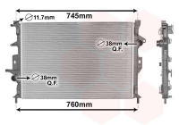 Radiateur, refroidissement du moteur 59002187 International Radiators