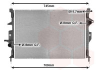 Radiateur, refroidissement du moteur 59002193 International Radiators