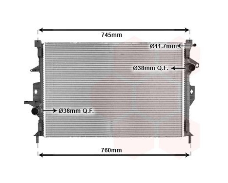 Radiateur, refroidissement du moteur 59002193 International Radiators