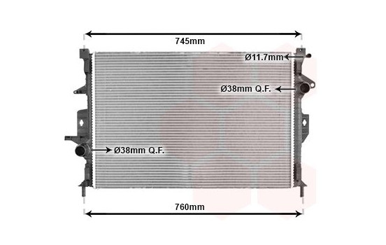 Radiateur, refroidissement du moteur 59002193 International Radiators