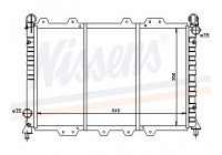 Radiateur, refroidissement du moteur 60029 Nissens