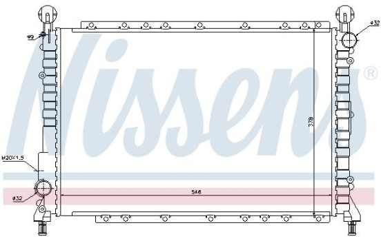 Radiateur, refroidissement du moteur 60034 Nissens