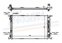 Radiateur, refroidissement du moteur 60317 Nissens