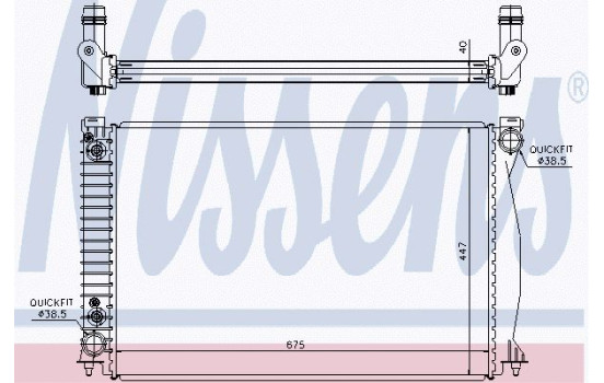 Radiateur, refroidissement du moteur 60328 Nissens
