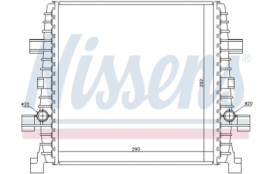 Radiateur, refroidissement du moteur 60358 Nissens