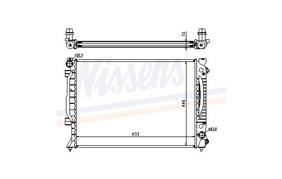 Radiateur, refroidissement du moteur 60422A Nissens