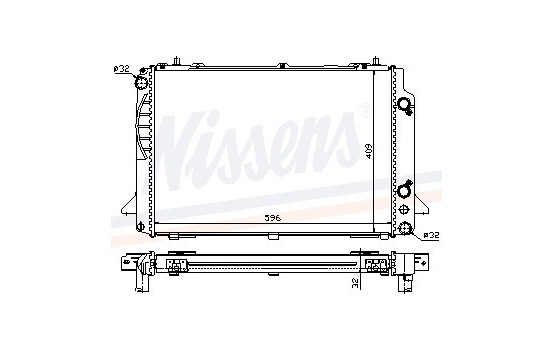 Radiateur, refroidissement du moteur 60467A Nissens