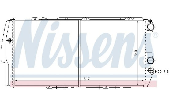 Radiateur, refroidissement du moteur 604781 Nissens