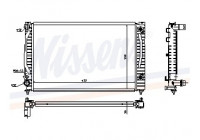 Radiateur, refroidissement du moteur 60494 Nissens