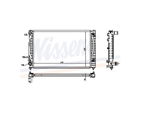 Radiateur, refroidissement du moteur 60494 Nissens