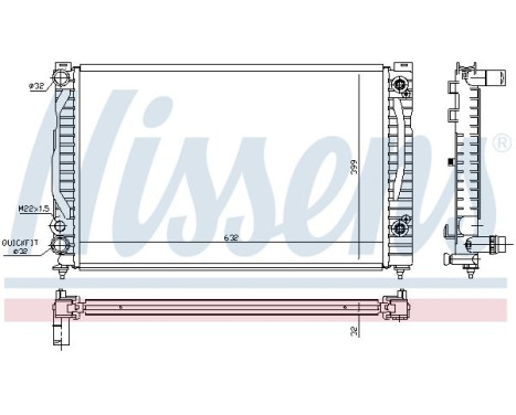 Radiateur, refroidissement du moteur 60494 Nissens, Image 7