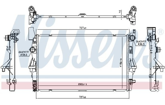 Radiateur, refroidissement du moteur 606022 Nissens
