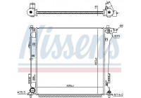 Radiateur, refroidissement du moteur 606098 Nissens