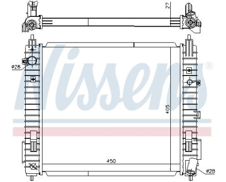 Radiateur, refroidissement du moteur 606139 Nissens