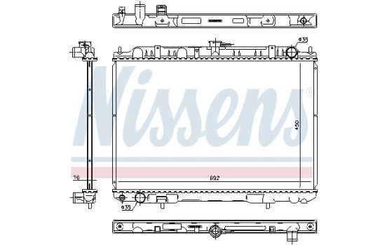 Radiateur, refroidissement du moteur 606161 Nissens