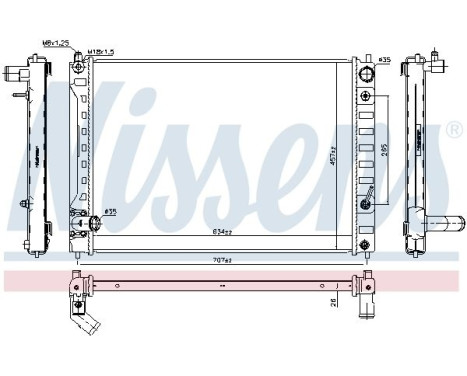 Radiateur, refroidissement du moteur 606162 Nissens
