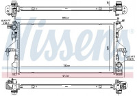 Radiateur, refroidissement du moteur 606170 Nissens