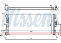 Radiateur, refroidissement du moteur 606239 Nissens