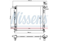 Radiateur, refroidissement du moteur 606428 Nissens
