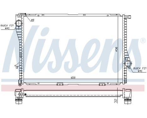 Radiateur, refroidissement du moteur 60648 Nissens, Image 5