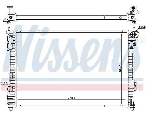 Radiateur, refroidissement du moteur 606536 Nissens