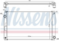 Radiateur, refroidissement du moteur 606610 Nissens