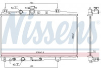 Radiateur, refroidissement du moteur 606688 Nissens