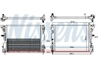 Radiateur, refroidissement du moteur 606746 Nissens