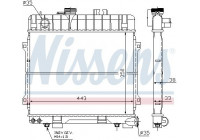 Radiateur, refroidissement du moteur 60683 Nissens