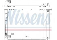 Radiateur, refroidissement du moteur 606837 Nissens